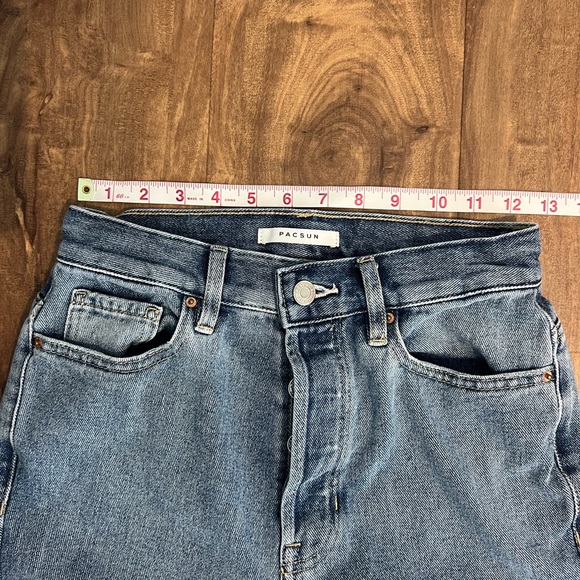 Pacsun Ultra High Rise Slim Jeans, Size 25, Medium Wash - Picture 5 of 7